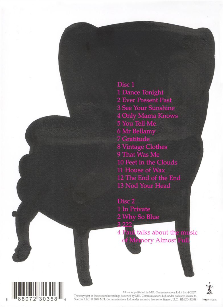 Memory Almost Full [Bonus CD] cover art