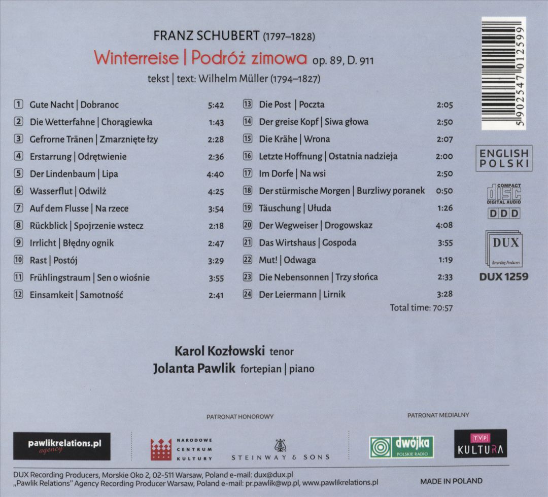 Franz Schubert: Winterreise cover art