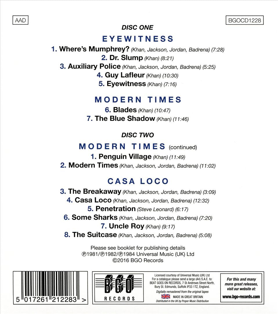 Eyewitness/Modern Times/Casa Loco cover art