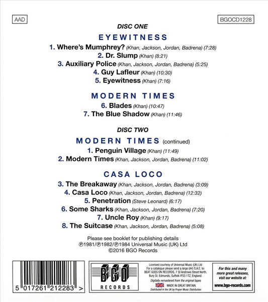 Eyewitness/Modern Times/Casa Loco cover art
