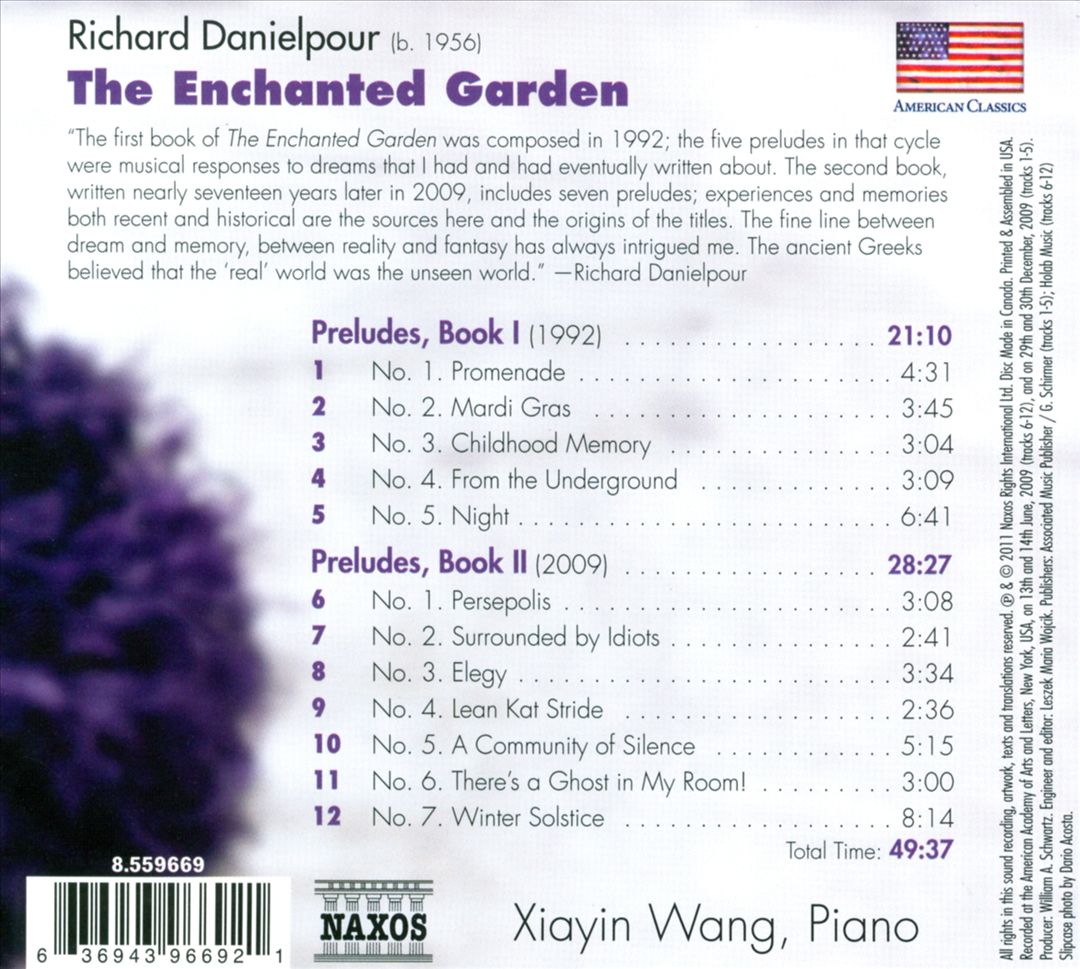 Richard Danielpour: The Enchanted Garden - Preludes Books I & II cover art