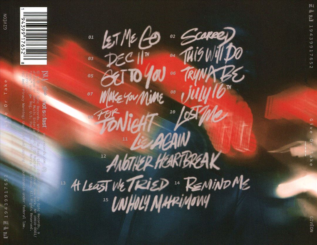 Give or Take cover art