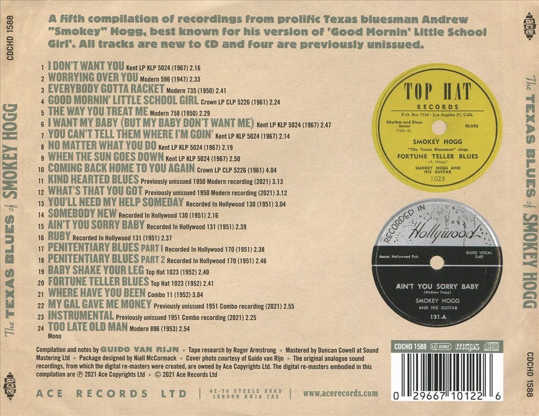 Texas Blues of Smokey Hogg cover art