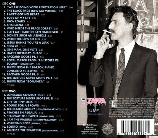 Zappa '88: The Last U.S. Show cover art