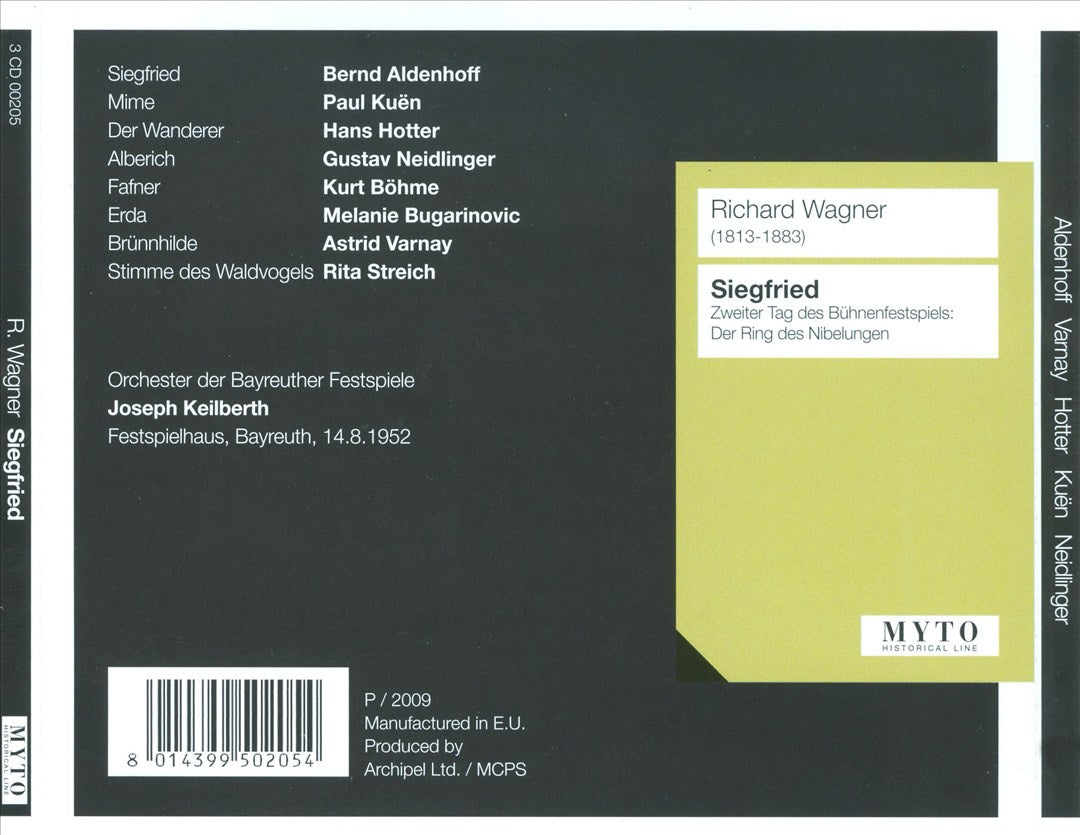 Richard Wagner: Siegfried cover art
