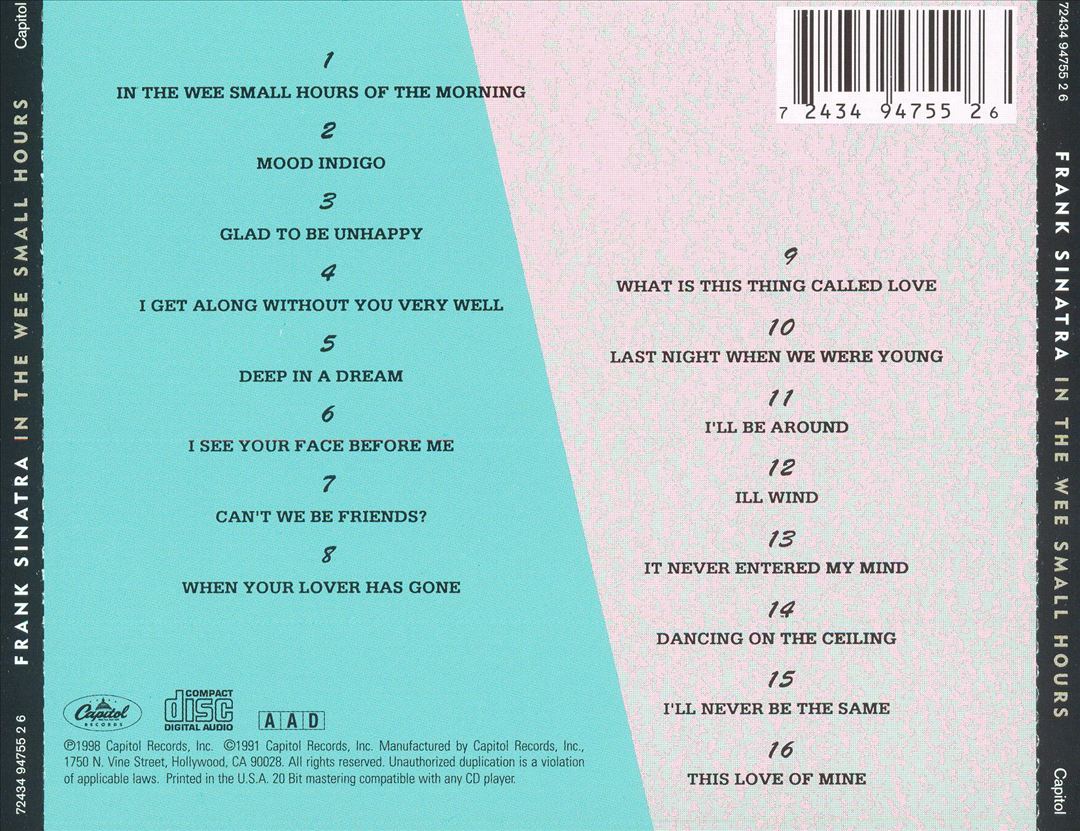 In the Wee Small Hours cover art