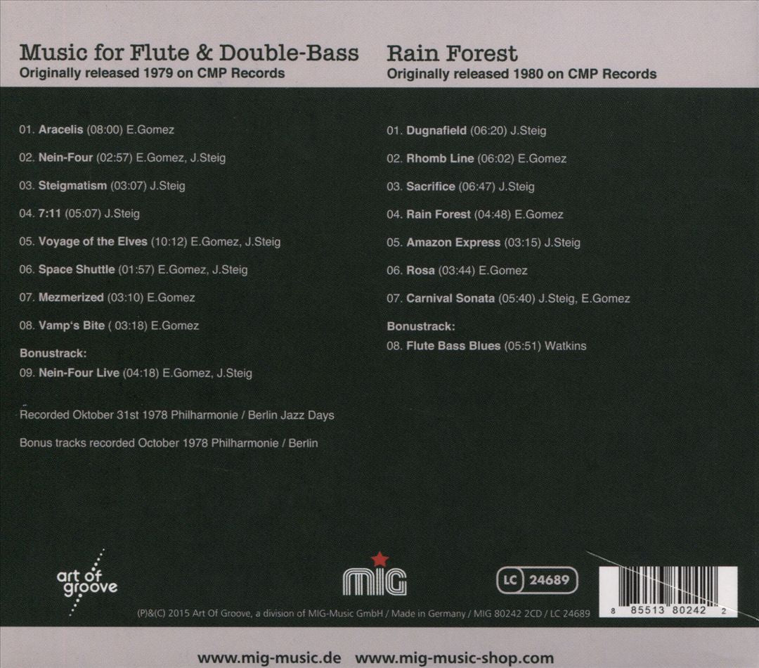 Music for Flute & Double-Bass/Rain Forest cover art