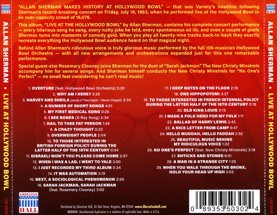 Live at the Hollywood Bowl cover art