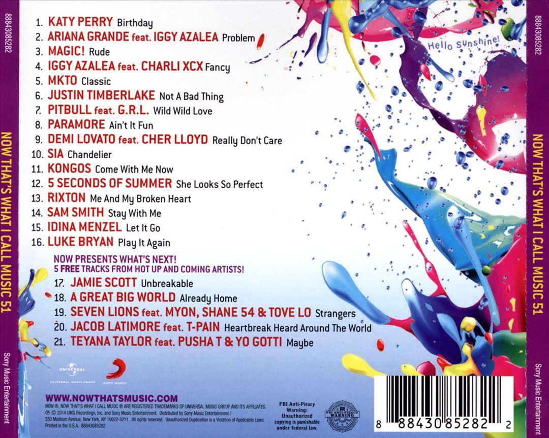 Now That's What I Call Music! 51 cover art