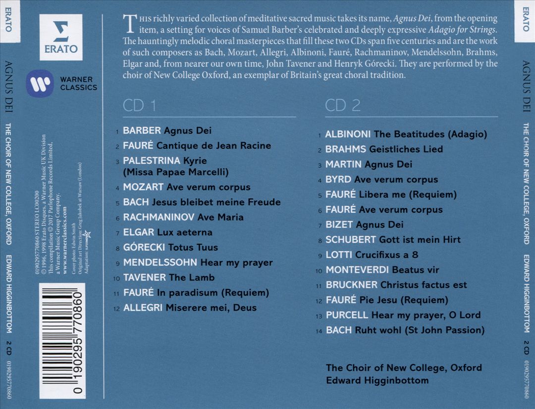 Agnus Dei, Vols. I & II cover art