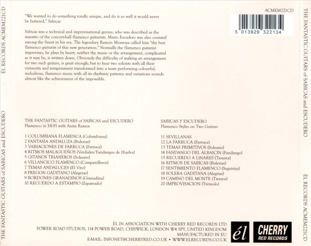 Fantastic Guitars of Sabicas & Escudero cover art