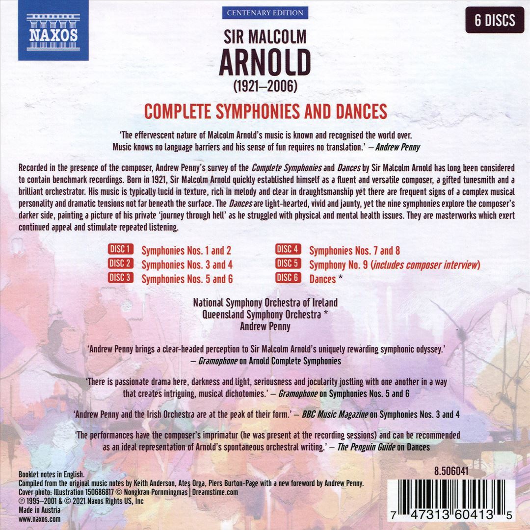 Sir Malcolm Arnold: Complete Symphonies and Dances cover art