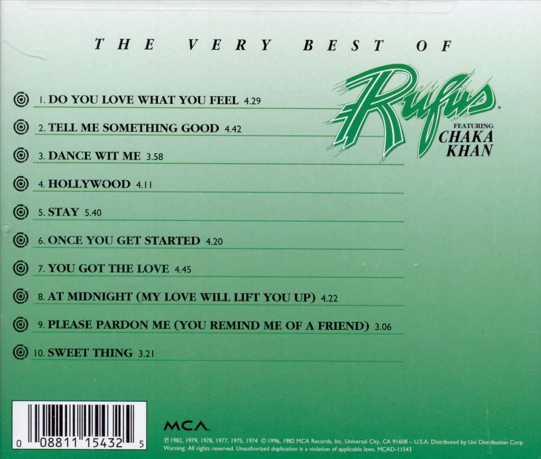 Very Best of Rufus Featuring Chaka Khan cover art