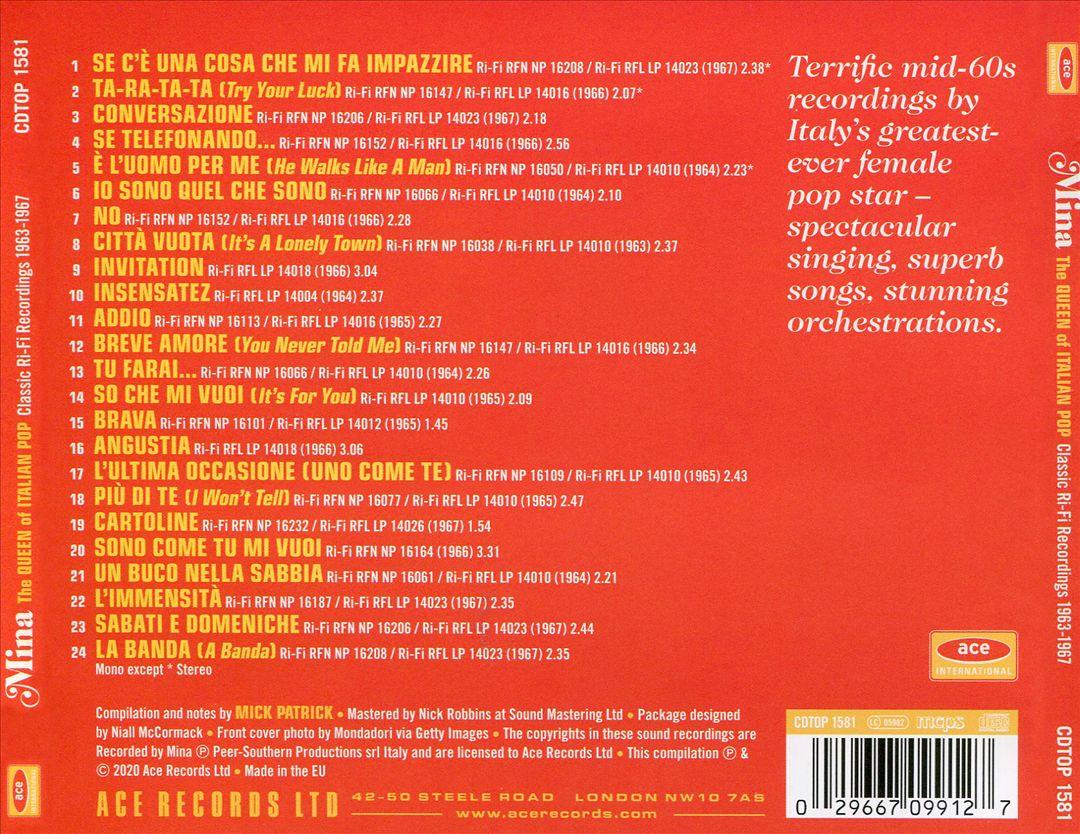 Queen of Italian Pop: Classic Ri-Fi Recordings 1963-1967 cover art