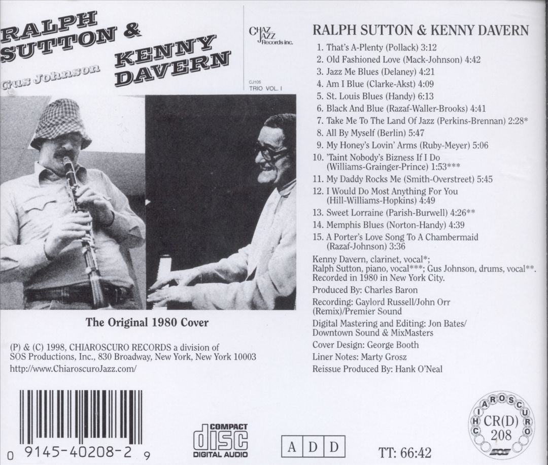 Ralph Sutton & Kenny Davern [Complete] cover art