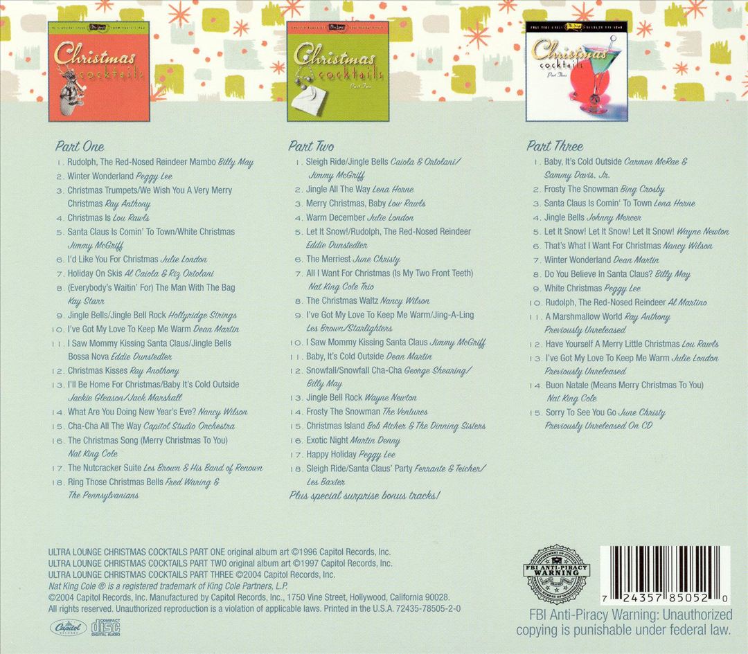 Ultimate Christmas Cocktails cover art