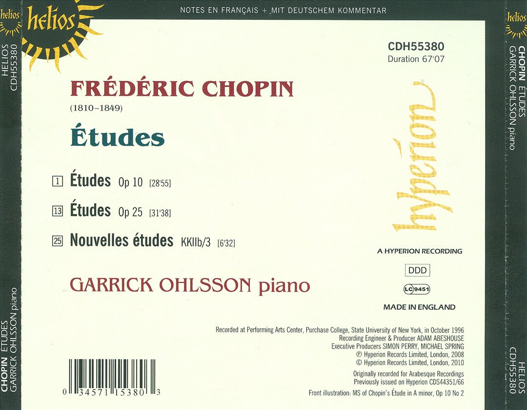 Chopin: The Complete Études cover art