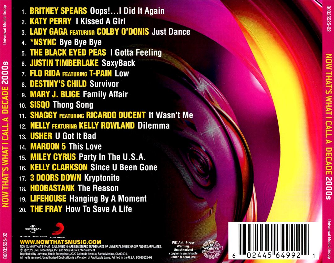 Now Decade 2000s cover art