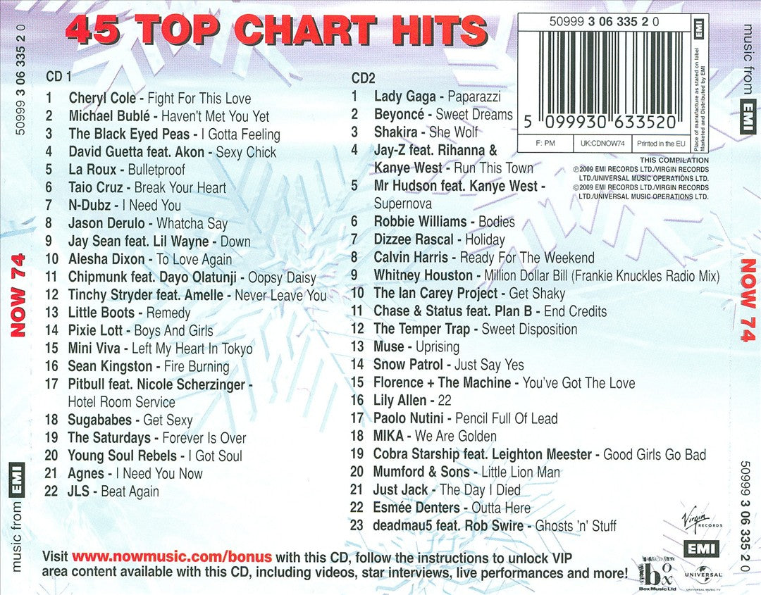 Now That's What I Call Music! 74 [UK] cover art