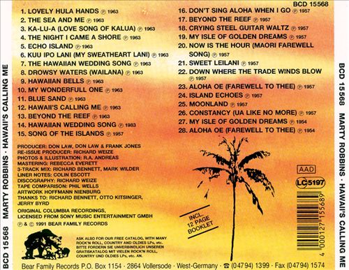 Hawaii's Calling Me [Bear Family] cover art