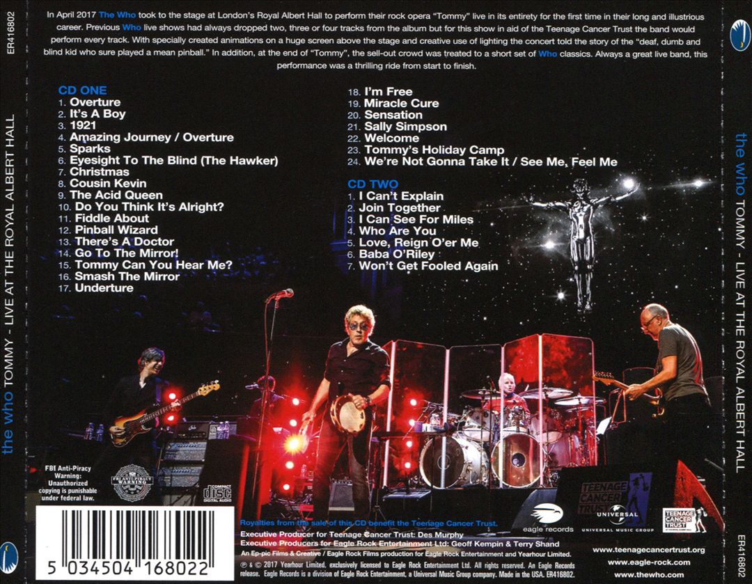 Tommy: Live at the Royal Albert Hall cover art