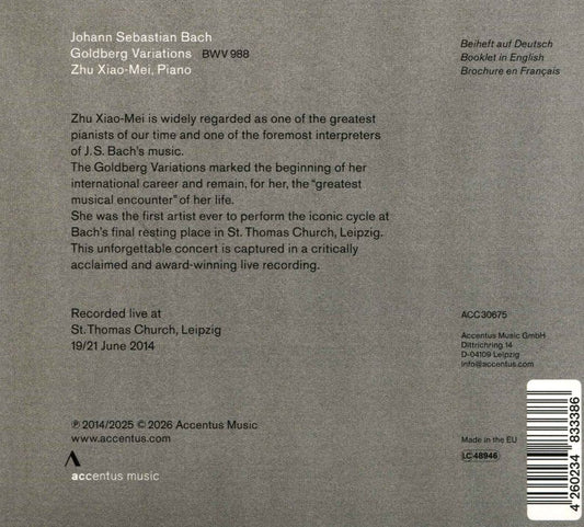 Bach: Goldberg Variations - In Concert, St. Thomas Church Leipzig [2014] cover art