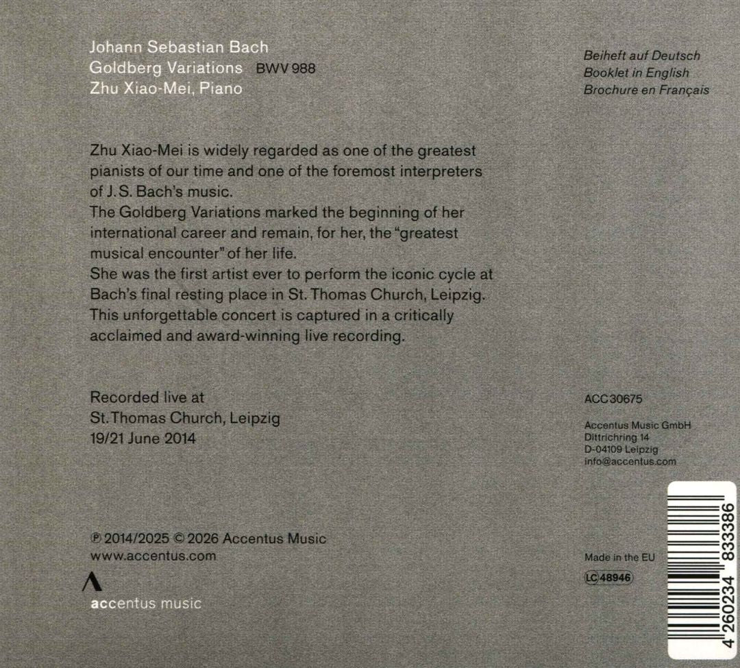 Bach: Goldberg Variations - In Concert, St. Thomas Church Leipzig [2014] cover art