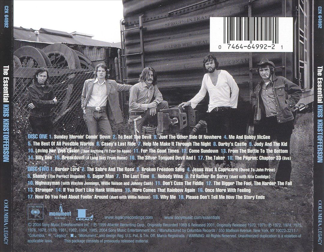 Essential Kris Kristofferson cover art