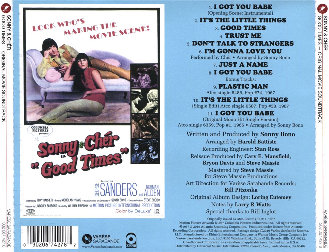 Good Times [Original Soundtrack] [Bonus Tracks] cover art