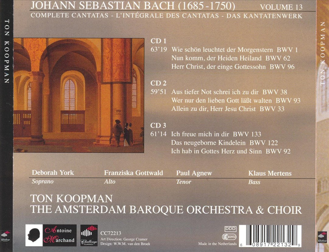 J.S. Bach: Cantatas, Vol. 13 cover art