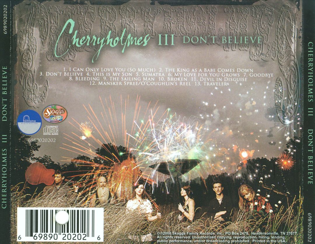 Cherryholmes III: Don't Believe cover art
