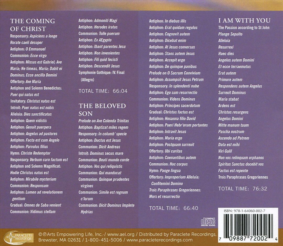 Life of Christ in Gregorian Chant cover art