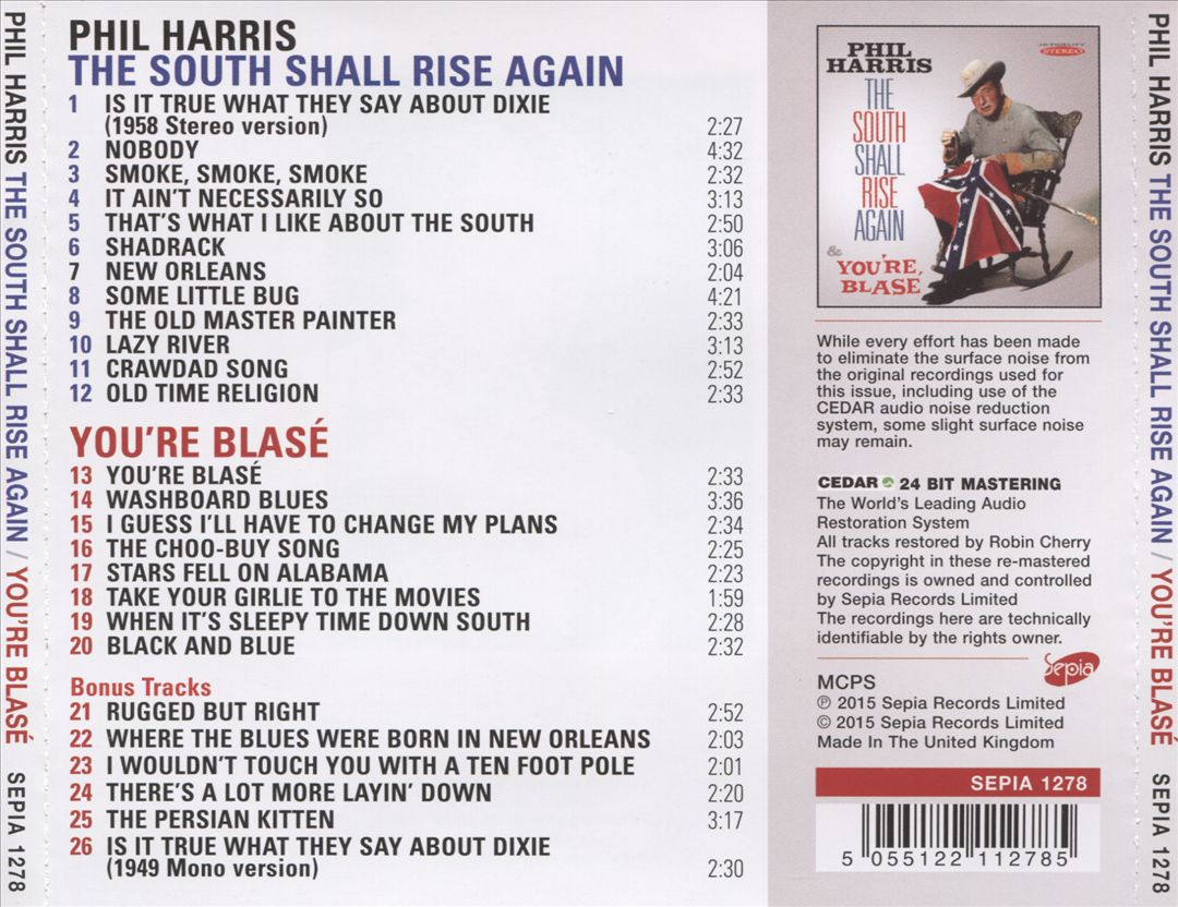 South Shall Rise Again/You're Blasé cover art