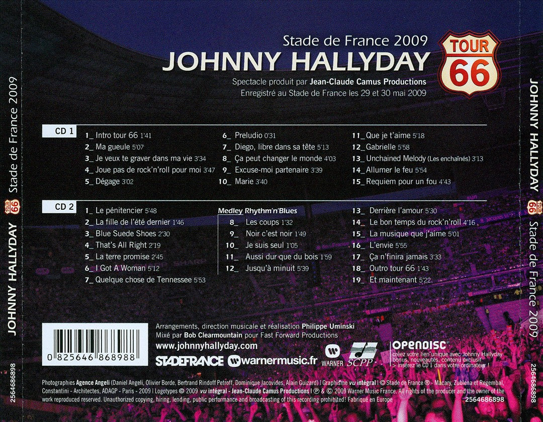 Tour 66: Stade de France 2009 cover art