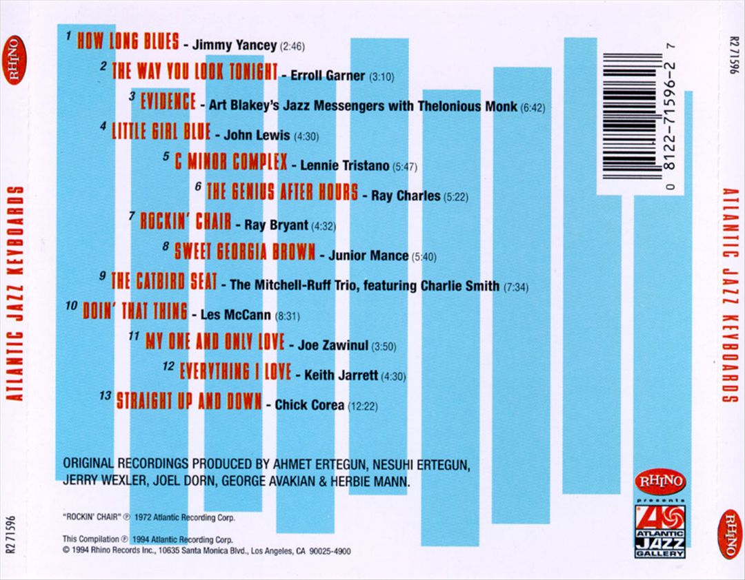 Atlantic Jazz Keyboards cover art