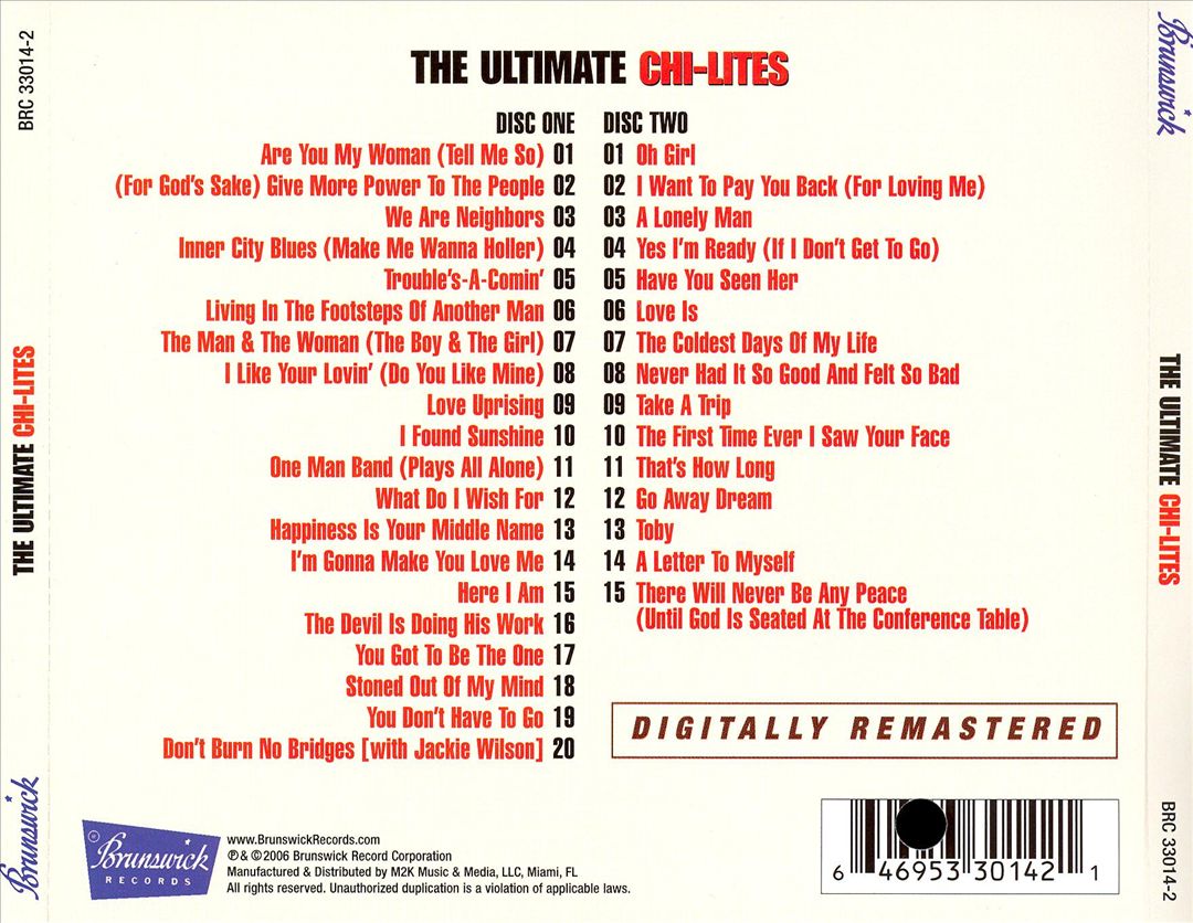 Ultimate Chi-Lites cover art