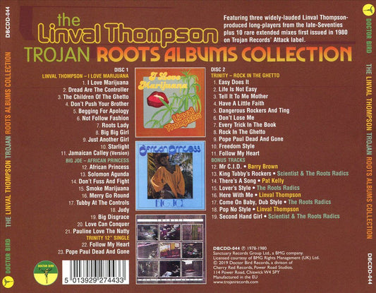 Linval Thompson Trojan Roots Album Collection cover art