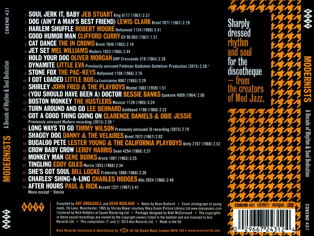 Modernists: A Decade of Rhythm and Soul Dedication cover art