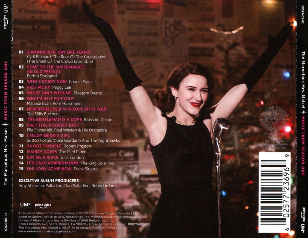 Marvelous Mrs. Maisel, Season 1 [Original TV Soundtrack] cover art