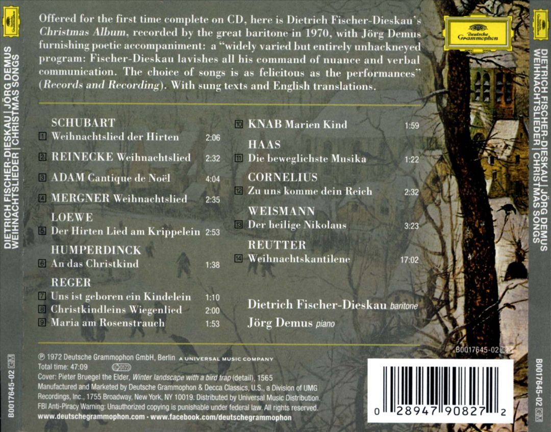 Weihnachtslieder (Christmas Songs) cover art