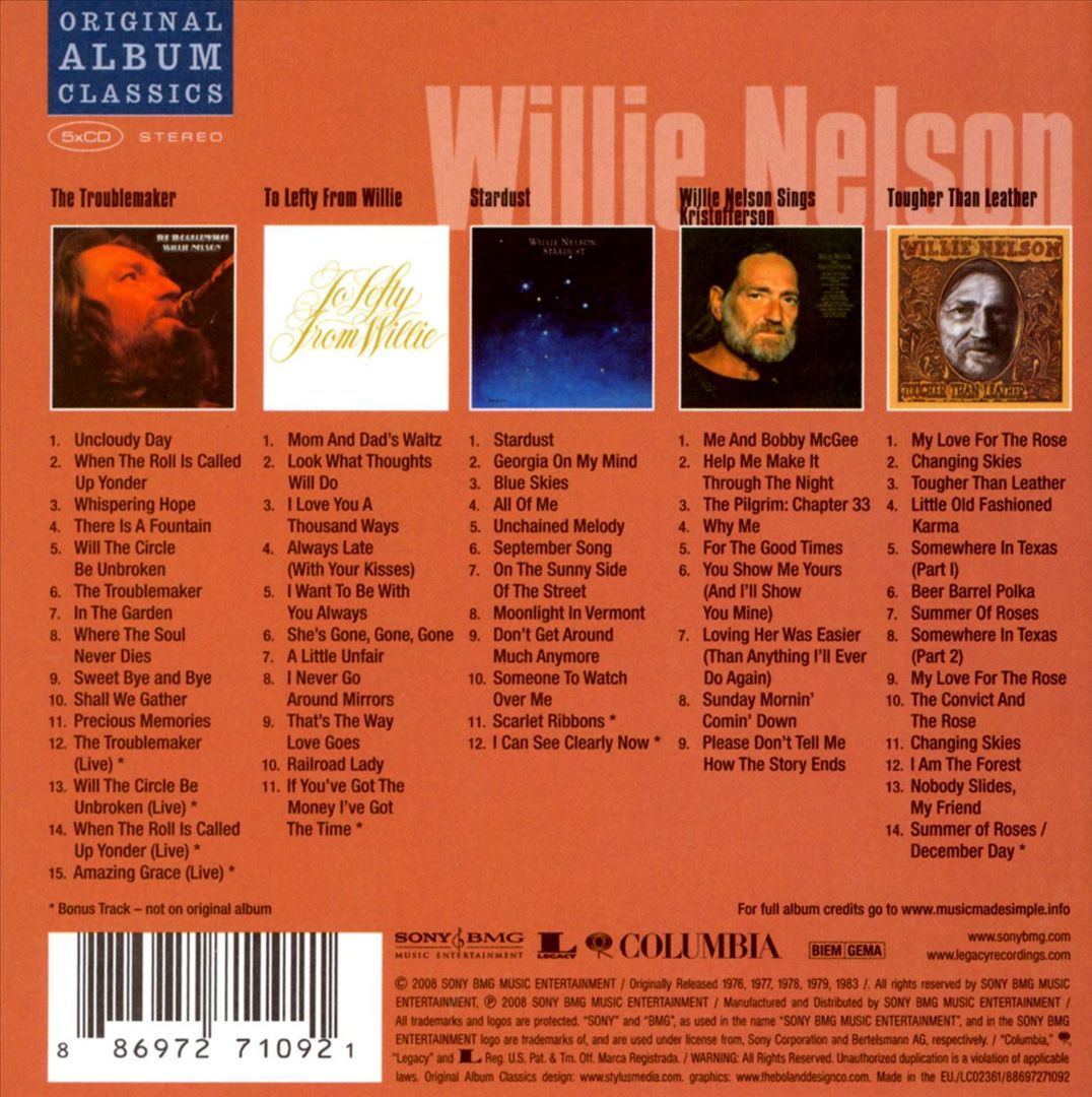Willie Nelson [Columbia Europe] cover art