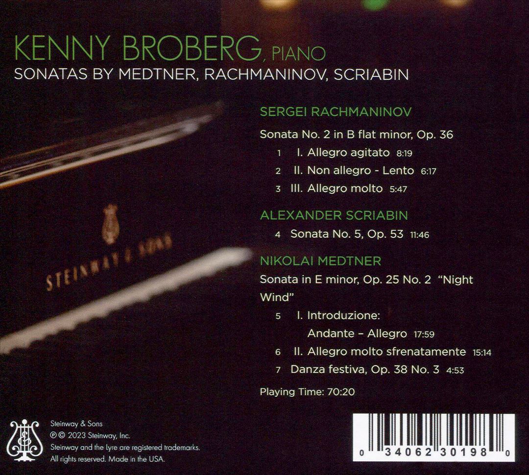 Sonatas by Medtner, Rachmaninov, Scriabin cover art