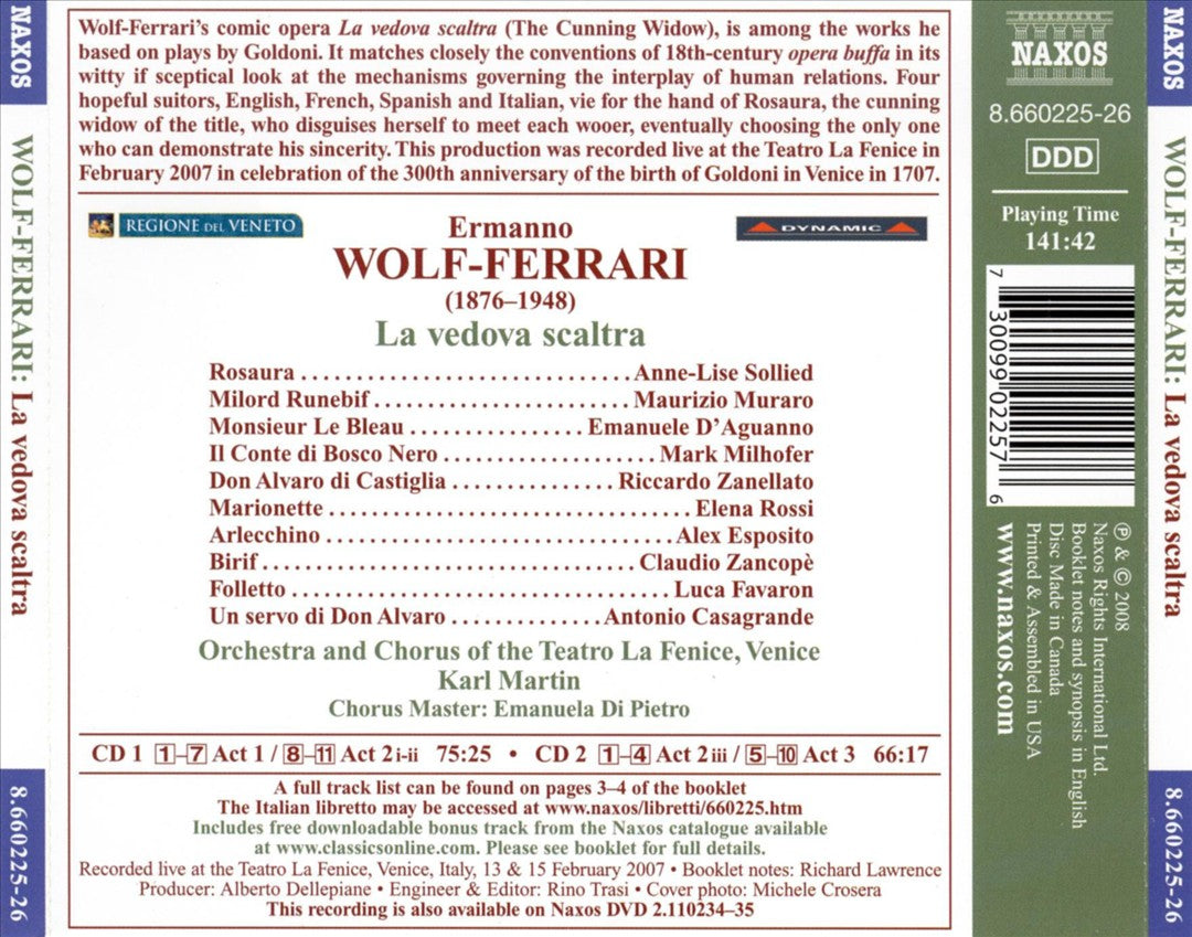 Ermanno Wolf-Ferrari: La vedova scaltra cover art