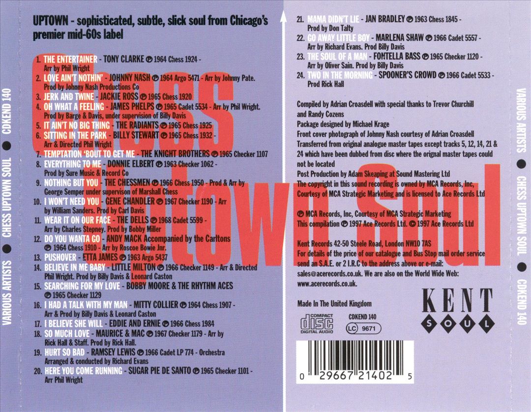 Chess Uptown Soul cover art
