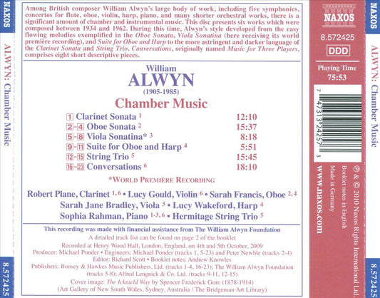 William Alwyn: Chamber Music cover art