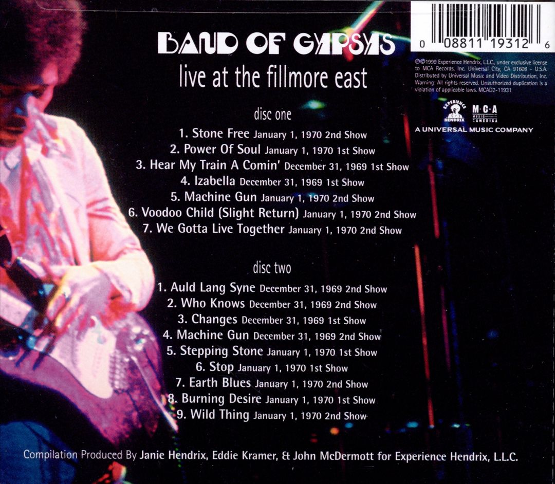 Live at the Fillmore East cover art
