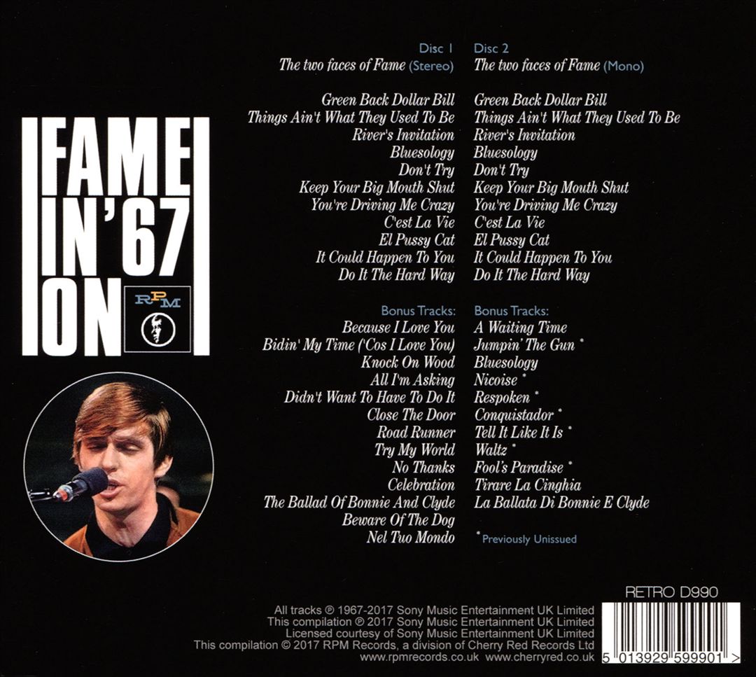 Two Faces of Fame: The Complete 1967 Recordings cover art