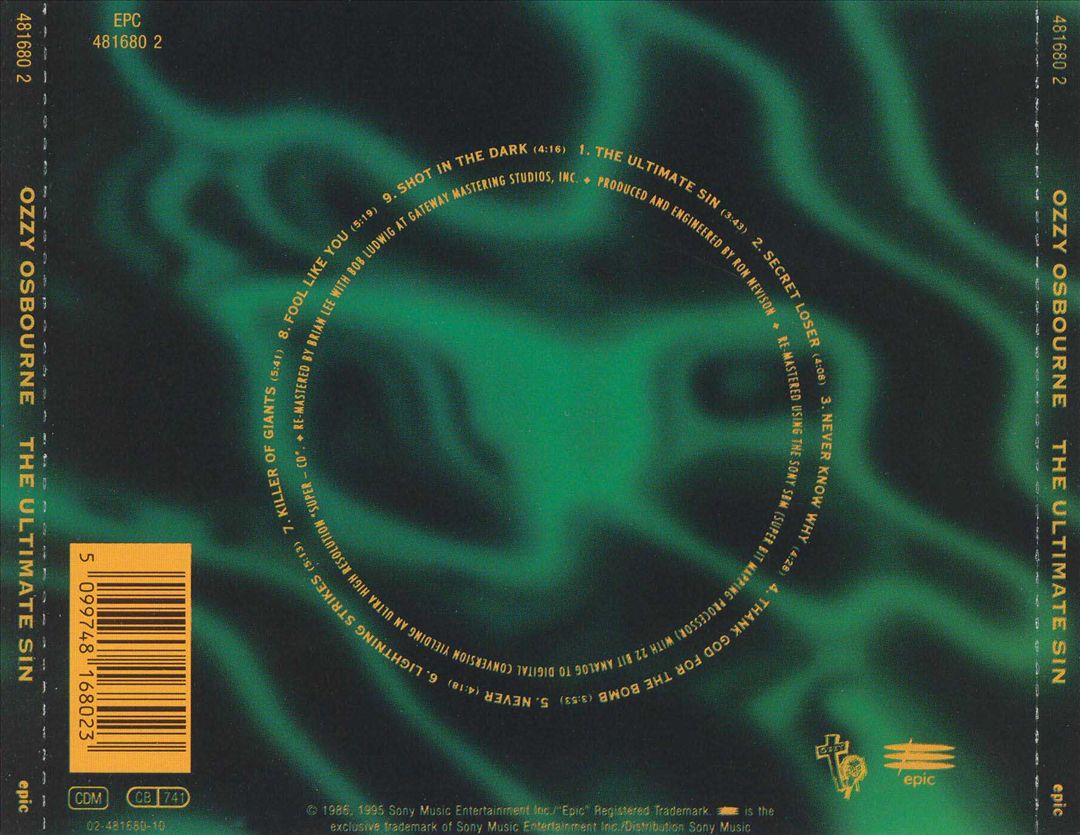 Ultimate Sin cover art