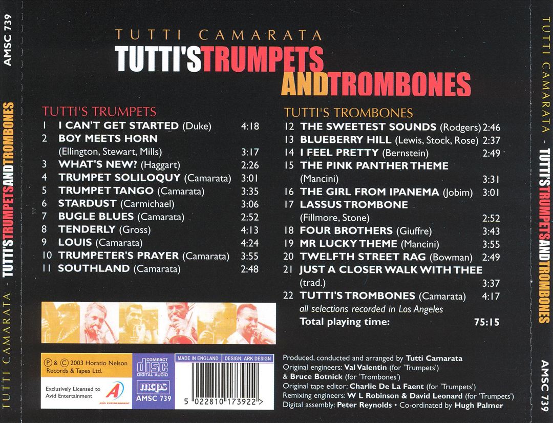 Tutti's Trumpets and Trombones cover art