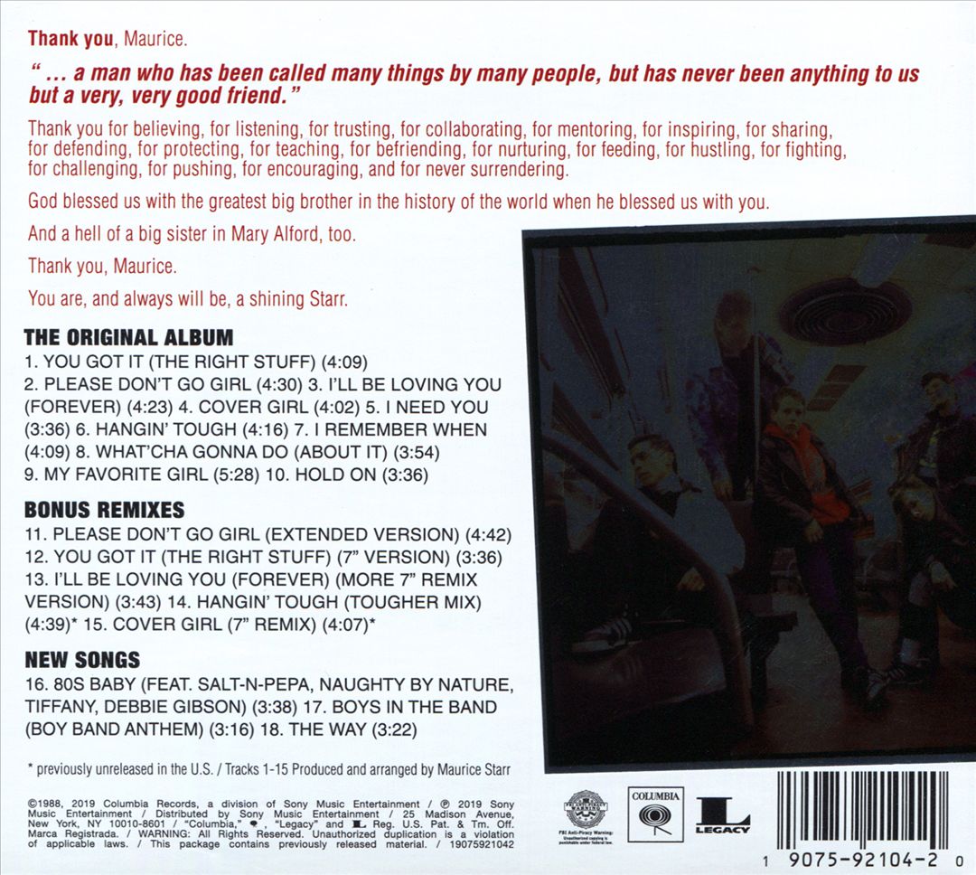 Hangin' Tough [30th Anniversary Edition] cover art